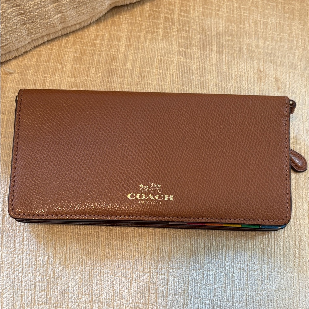 Coach Brown Leather Pouch